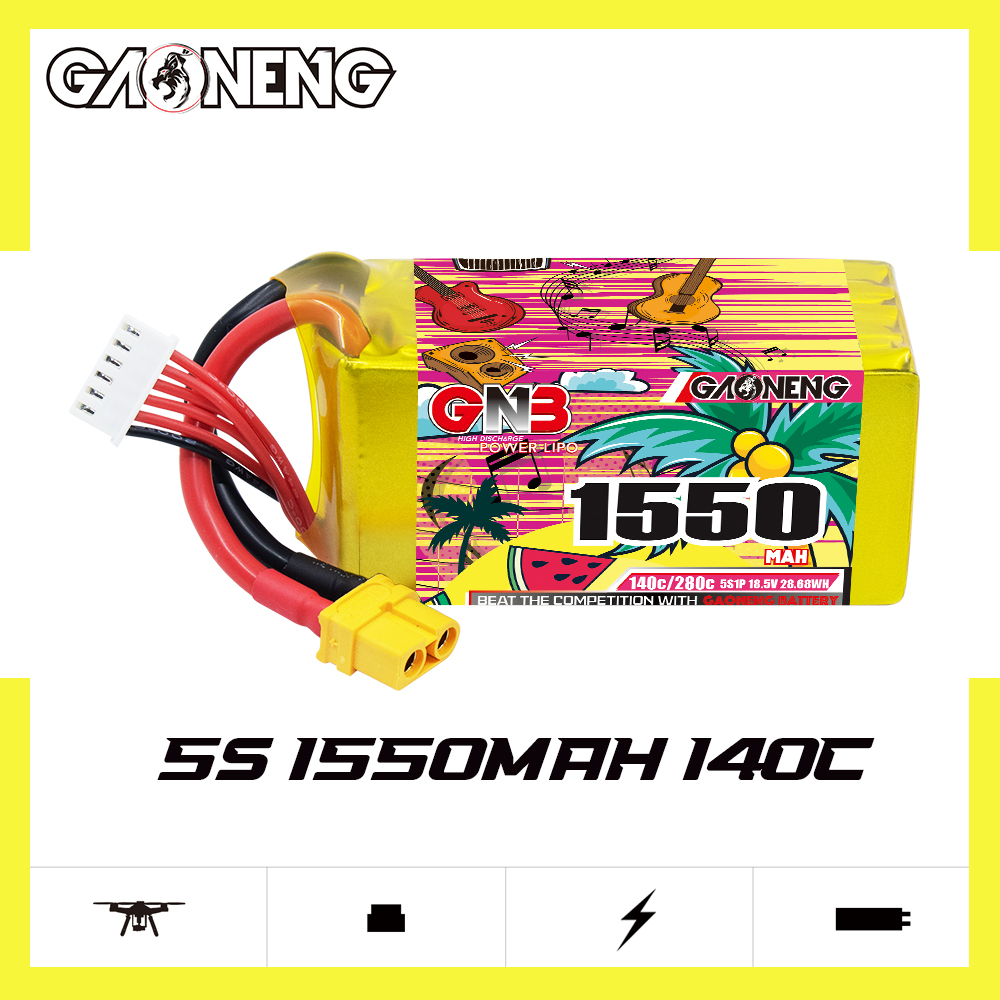GAONENG GNB 5S 18.5V 1550mAh 140C XT60 LiPo Battery