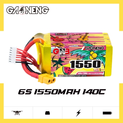 GAONENG GNB 6S 22.2V 1550mAh 140C XT60 LiPo Battery