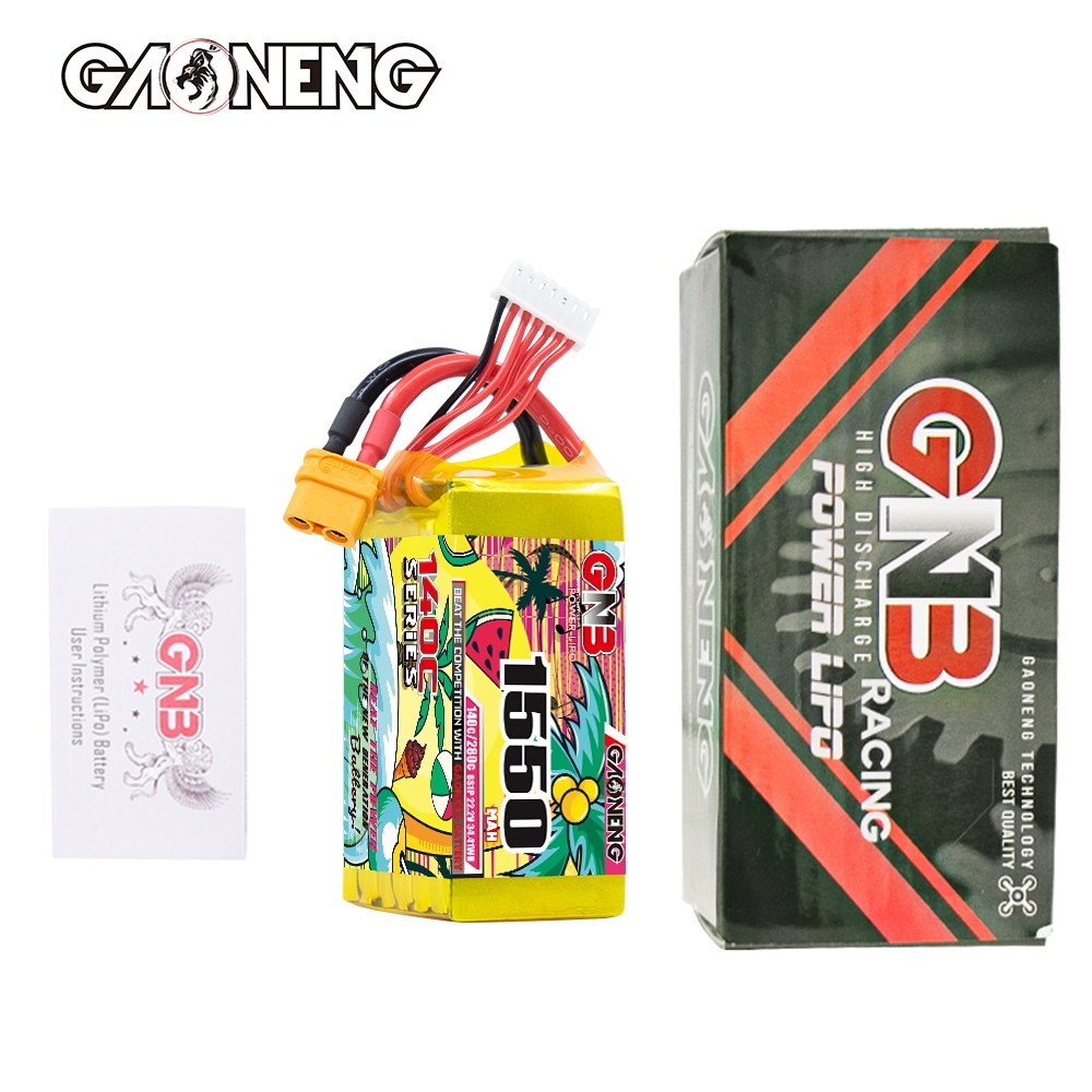 GAONENG GNB 6S 22.2V 1550mAh 140C XT60 LiPo Battery