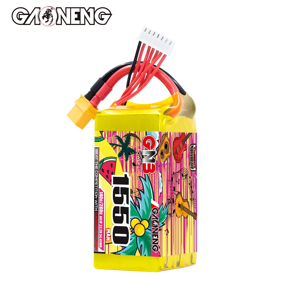 GAONENG GNB 6S 22.2V 1550mAh 140C XT60 LiPo Battery