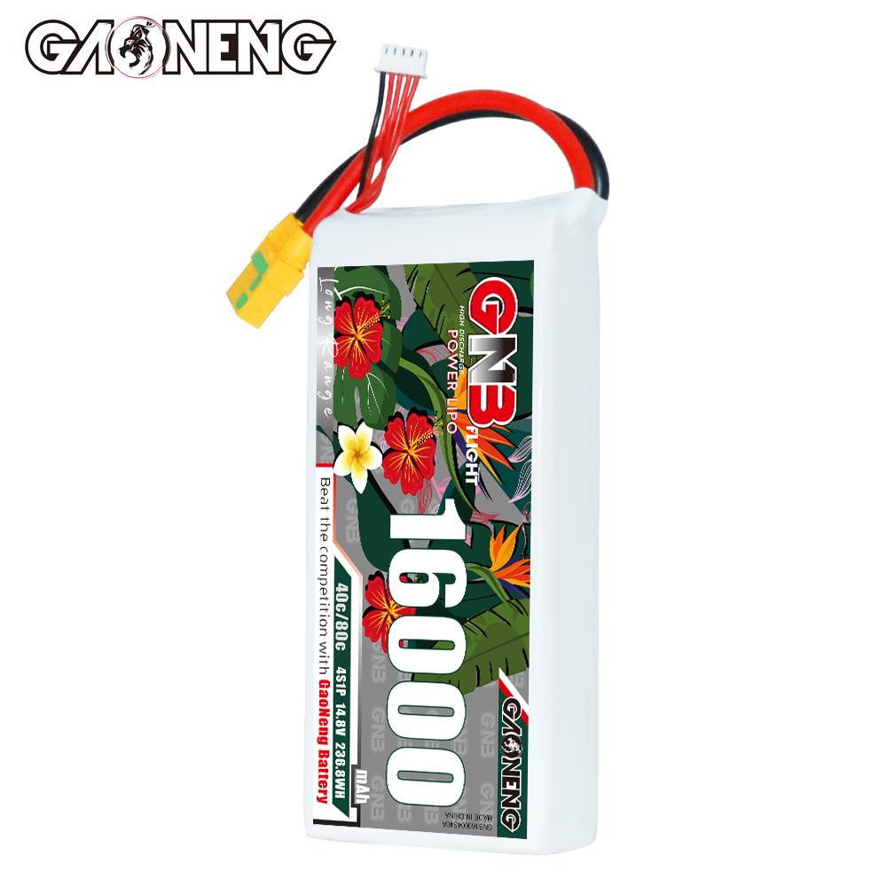 GAONENG GNB 4S1P 14.8V 16000mAh 40C RC LiPo Battery XT90S Anti-Spark