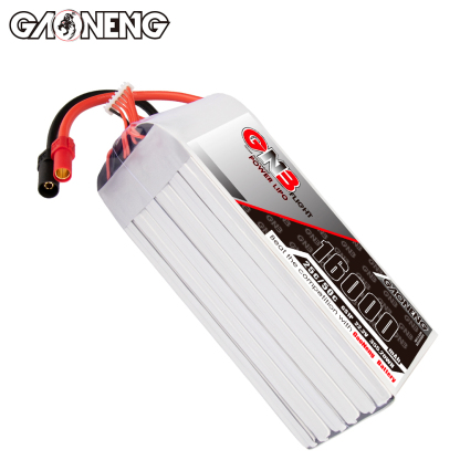 GAONENG GNB 6S1P 22.2V 16000mAh 25C RC LiPo Battery XT150 