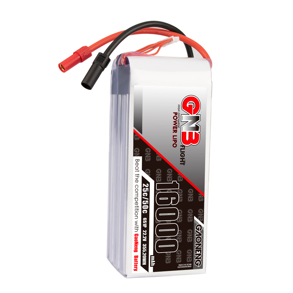 GAONENG GNB 6S1P 22.2V 16000mAh 25C RC LiPo Battery XT150 