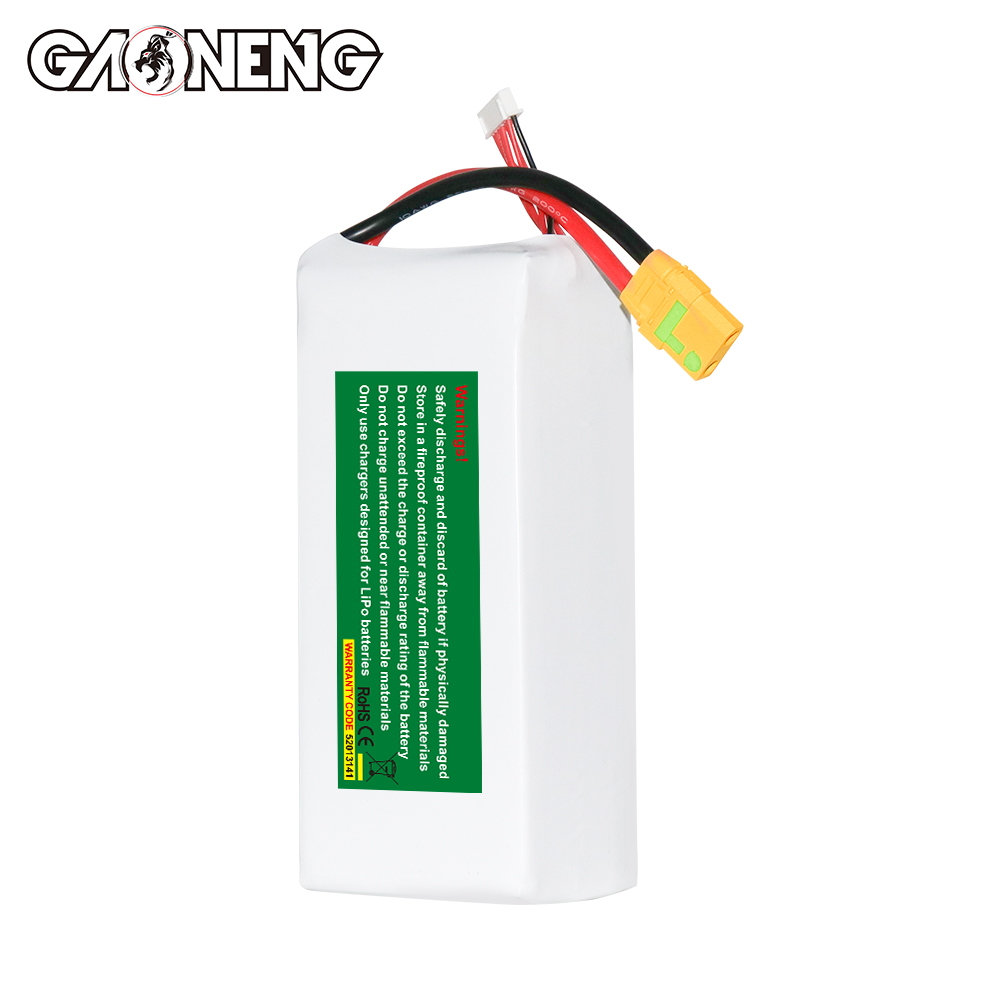 GAONENG GNB 6S1P 22.2V 16000mAh 40C RC LiPo Battery XT90S Anti-Spark