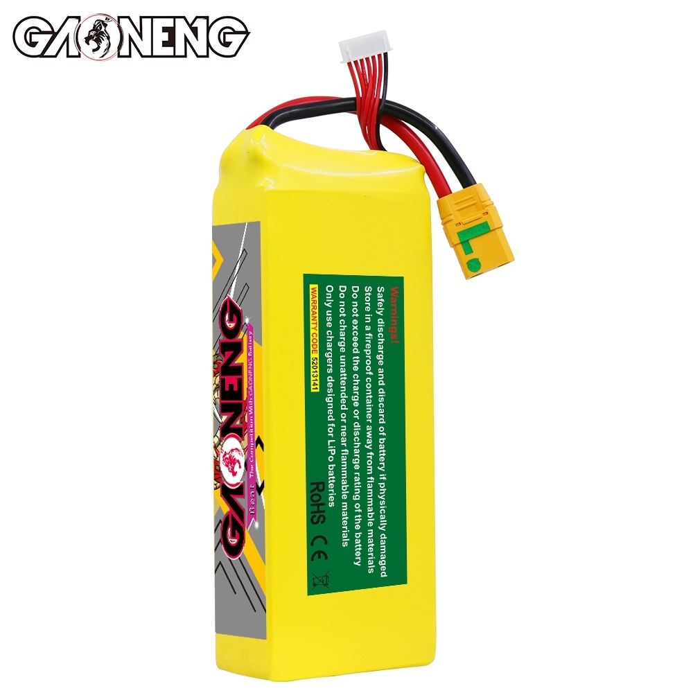 GAONENG GNB 16000mah 6S 22.2V 5C XT90S Semi Solid State Li-ion Battery 350WH/kg