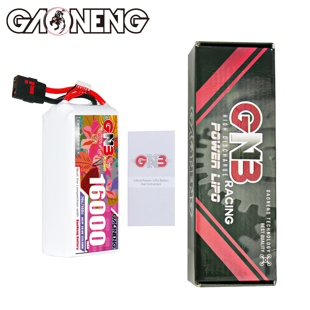 GAONENG GNB 6S1P 22.2V 16000mAh 70C RC LiPo Battery QS8