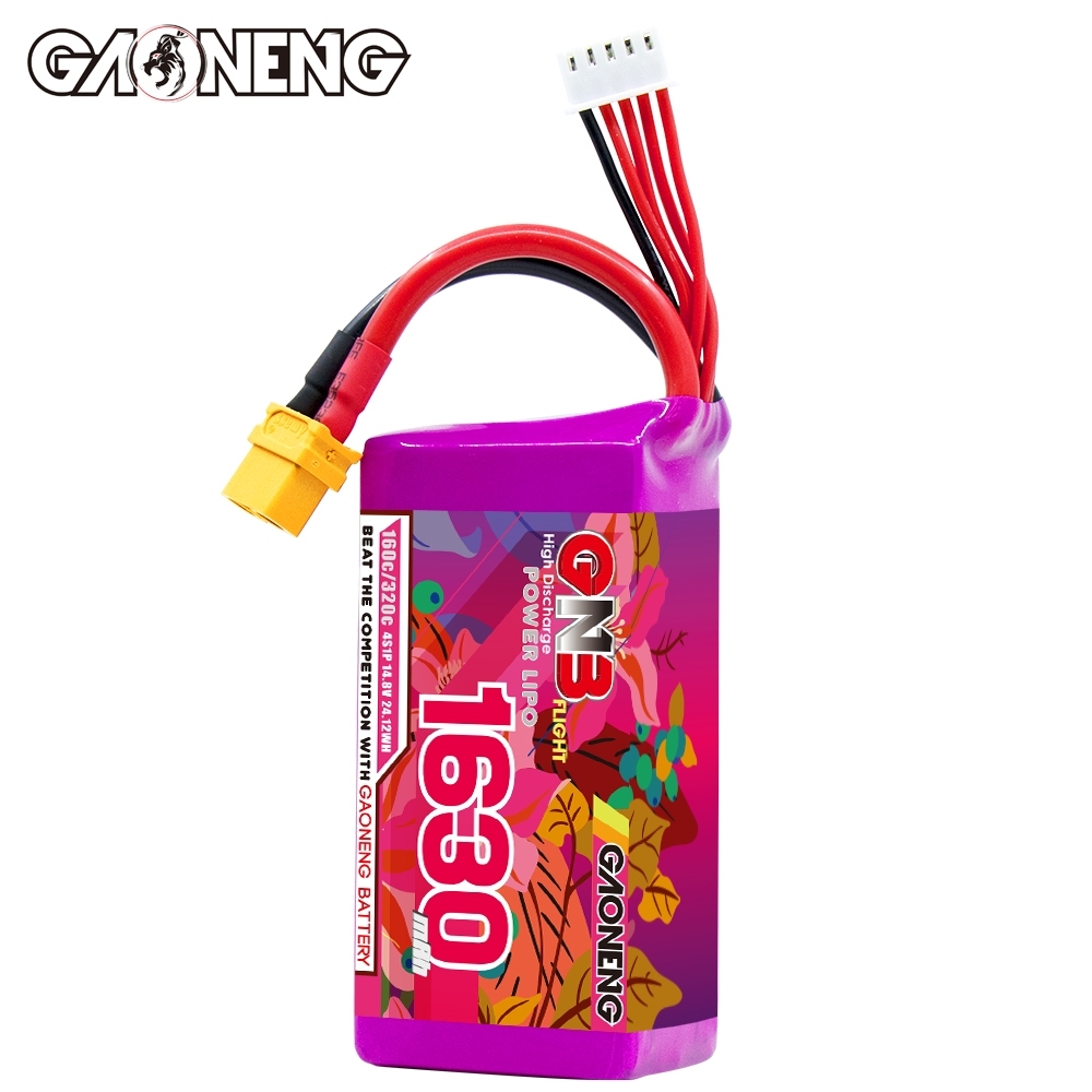 GAONENG GNB 4S 14.8V 1630mAh 160C XT60 LiPo Battery