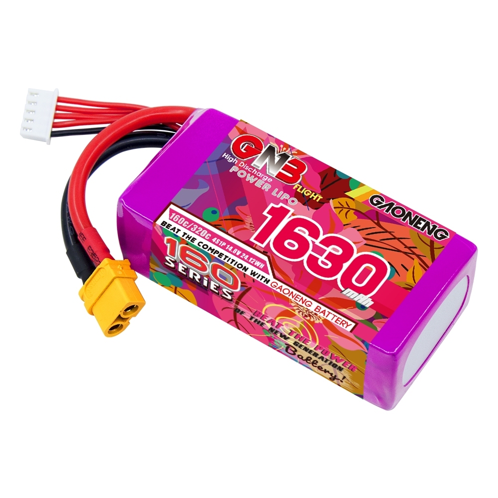 GAONENG GNB 4S 14.8V 1630mAh 160C XT60 LiPo Battery