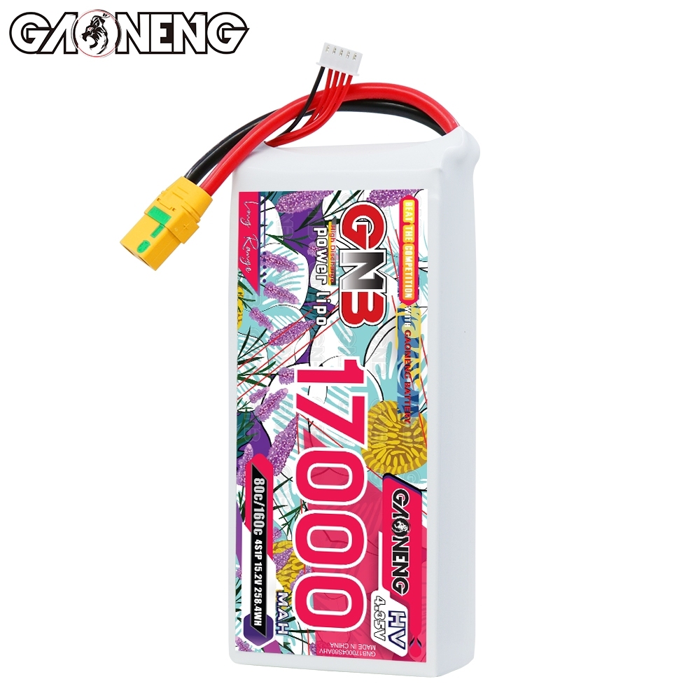 GAONENG GNB 4S 15.2V HV 17000mAh 80C RC LiPo Battery XT90S