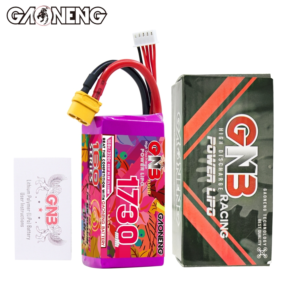 GAONENG GNB 4S 14.8V 1730mAh 160C XT60 LiPo Battery