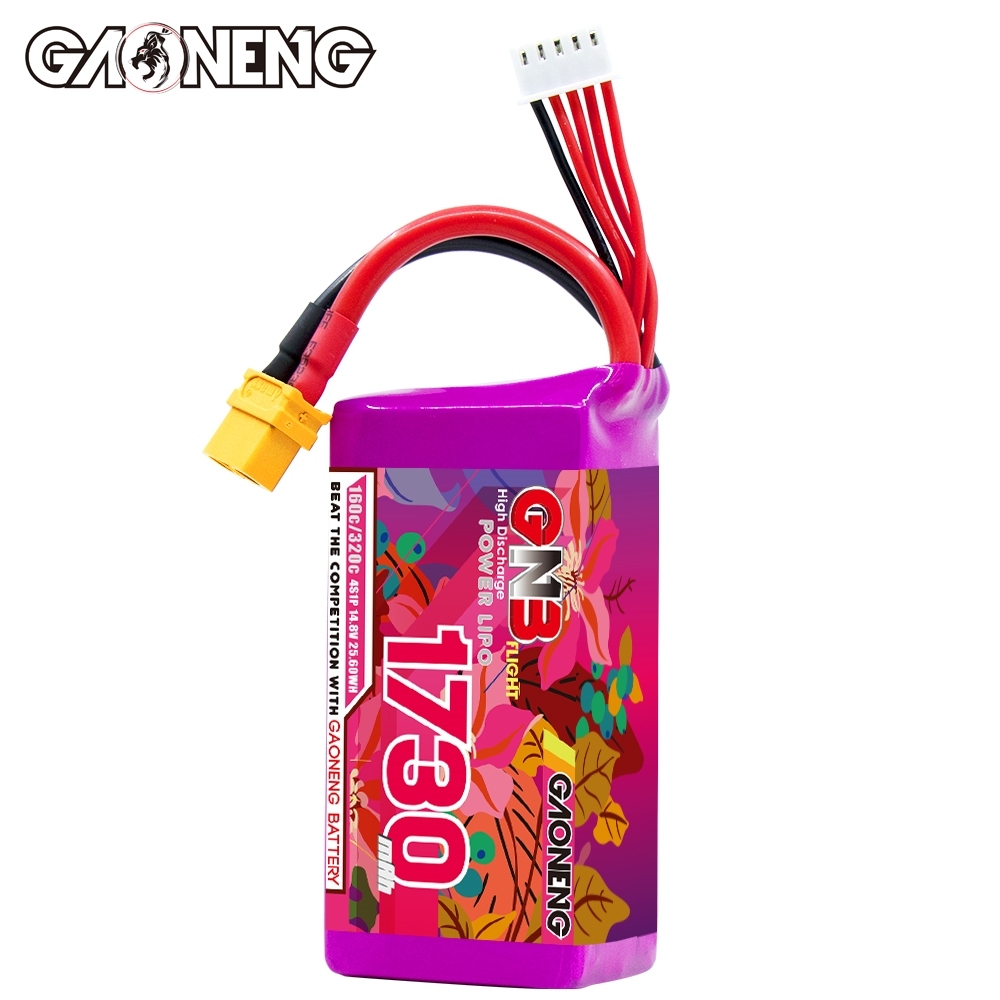 GAONENG GNB 4S 14.8V 1730mAh 160C XT60 LiPo Battery