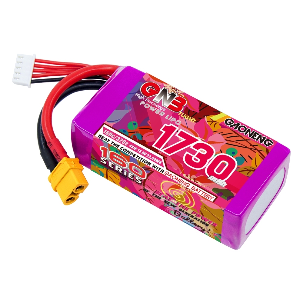 GAONENG GNB 4S 14.8V 1730mAh 160C XT60 LiPo Battery