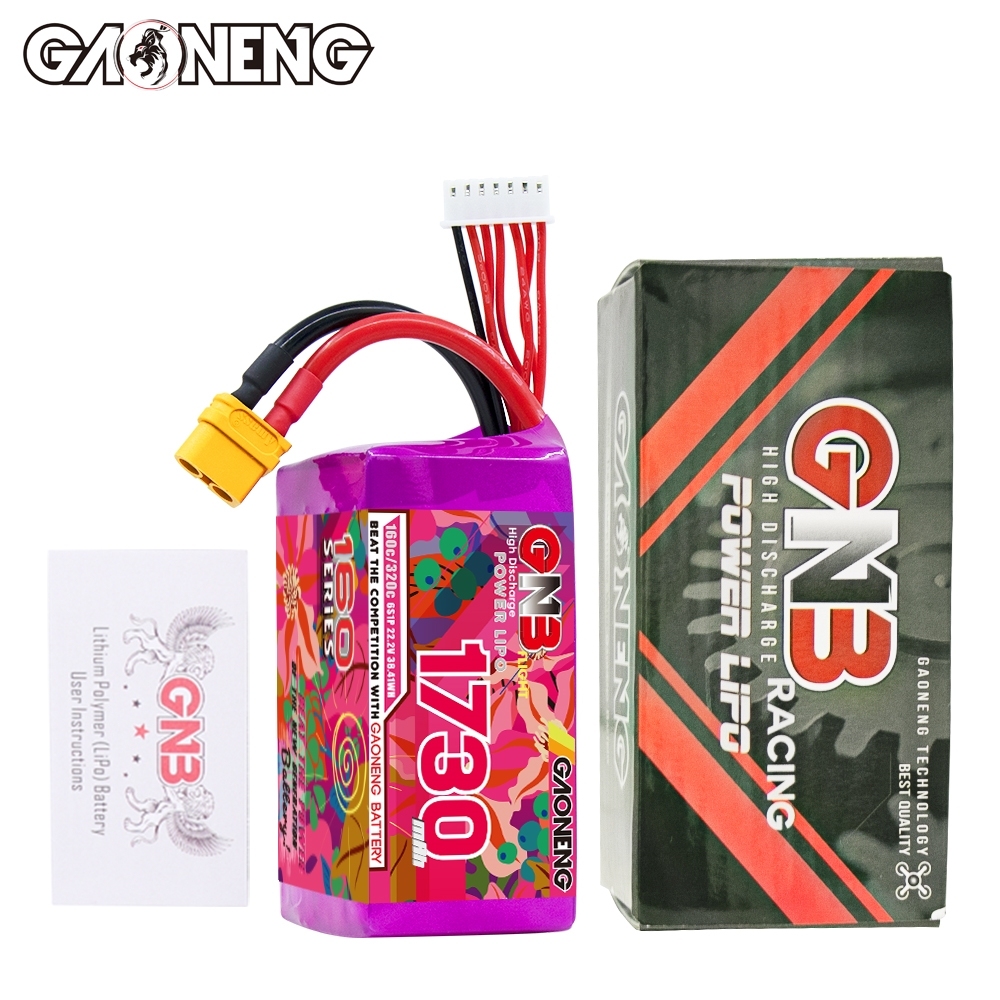 GAONENG GNB 6S 22.2V 1730mAh 160C XT60 LiPo Battery