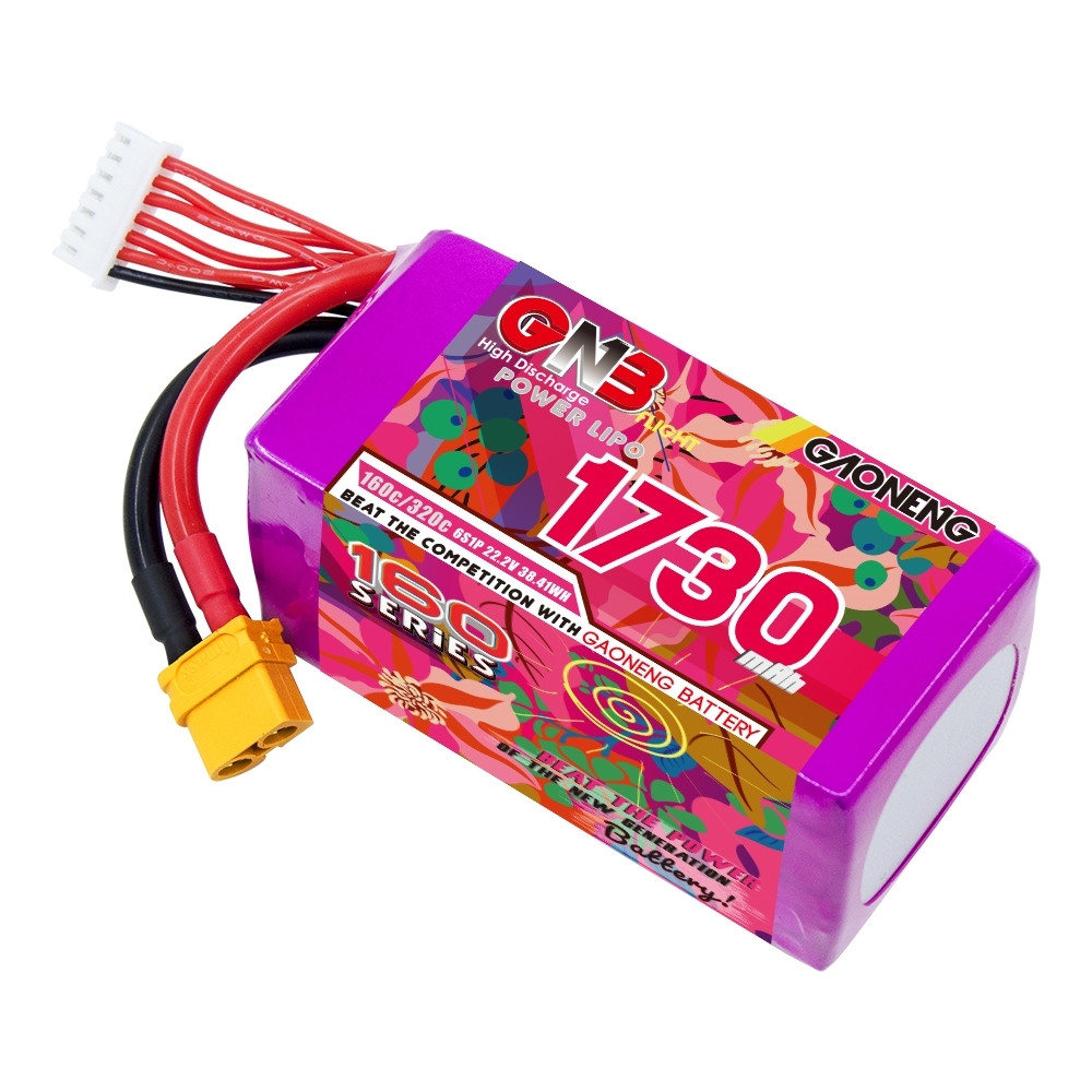 GAONENG GNB 6S 22.2V 1730mAh 160C XT60 LiPo Battery