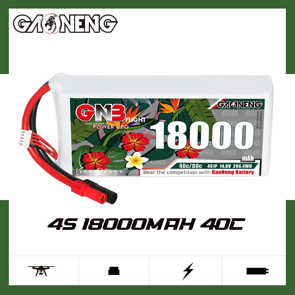 GAONENG GNB 4S1P 14.8V 18000mAh 40C RC LiPo Battery XT150