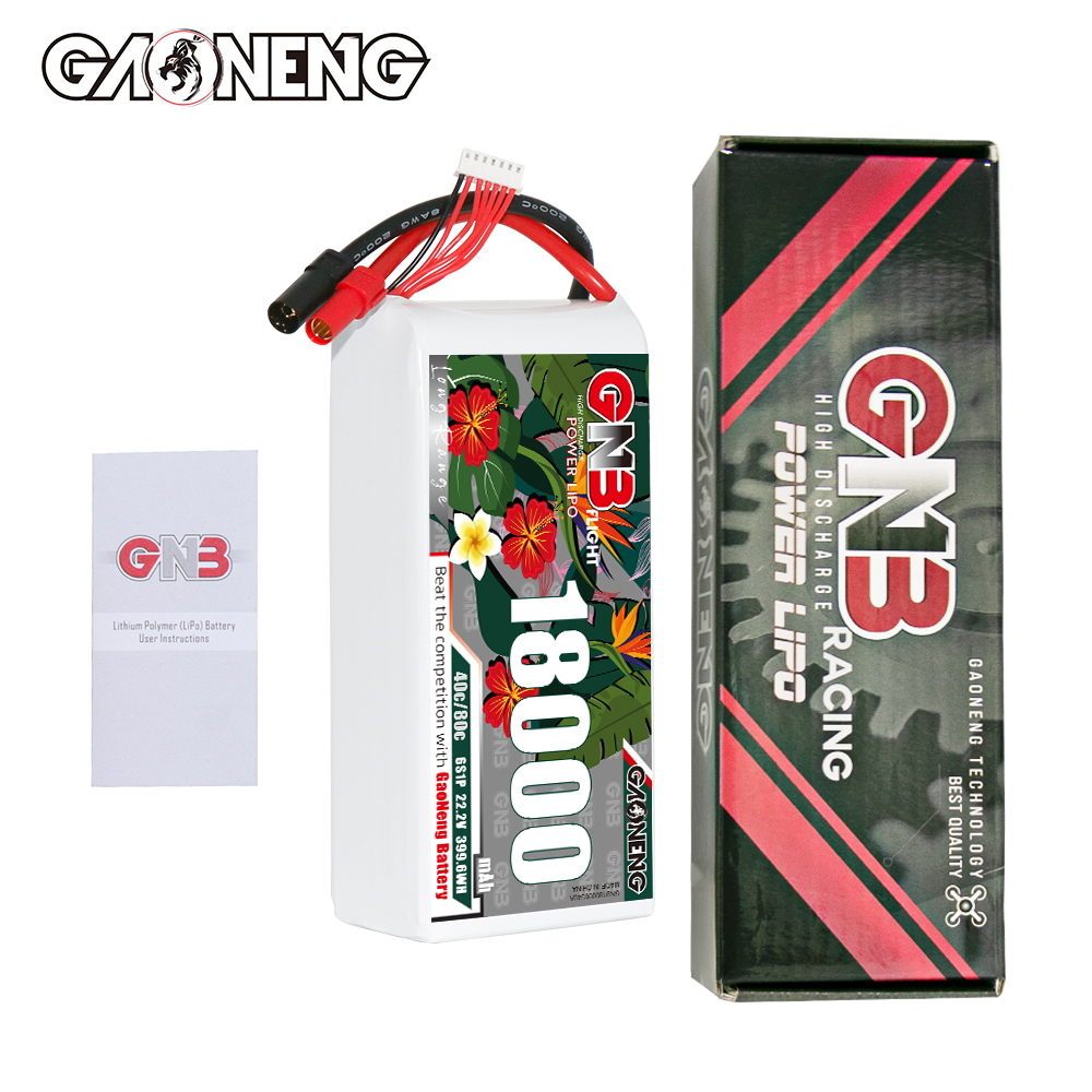 GAONENG GNB 6S1P 22.2V 18000mAh 40C RC LiPo Battery XT150