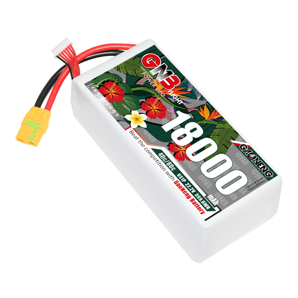 GAONENG GNB 6S1P 22.2V 18000mAh 40C RC LiPo Battery XT90S Anti-Spark