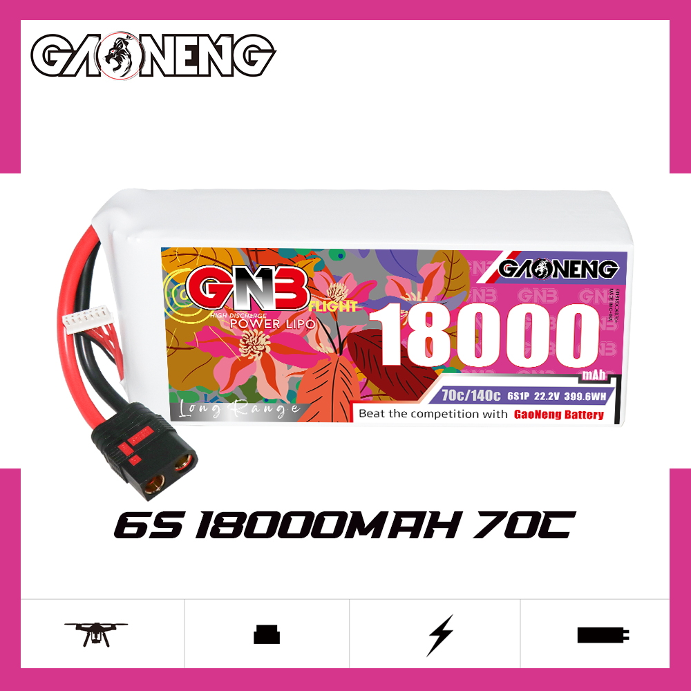 GAONENG GNB 6S1P 22.2V 18000mAh 70C RC LiPo Battery QS8