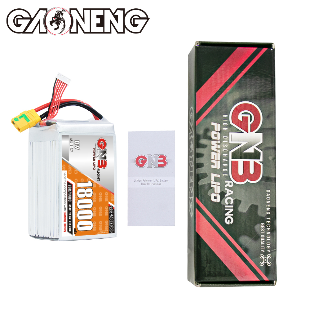 GAONENG GNB 6S 22.8V HV 18000mAh 70C RC LiPo Battery XT90S