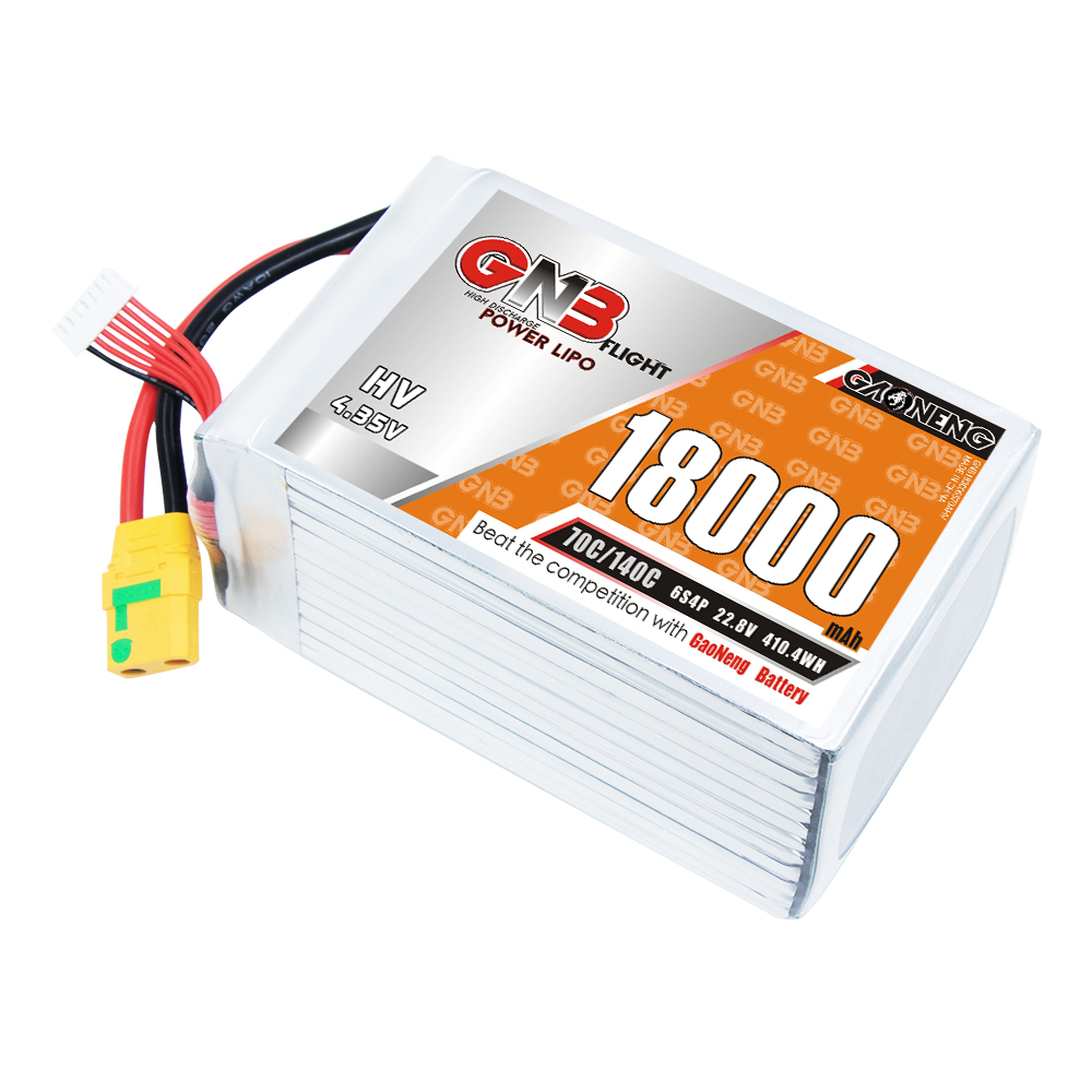 GAONENG GNB 6S 22.8V HV 18000mAh 70C RC LiPo Battery XT90S