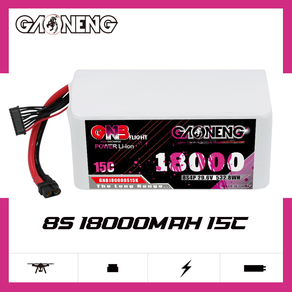 GAONENG GNB 8S4P 29.6V 18000mAh 15C XT60 Li-ion Battery 