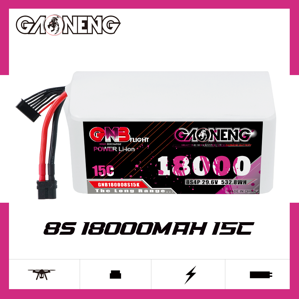 GAONENG GNB 8S4P 29.6V 18000mAh 15C XT60 Li-ion Battery 