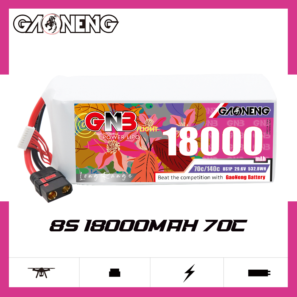 GAONENG GNB 8S1P 22.2V 18000mAh 70C RC LiPo Battery QS8
