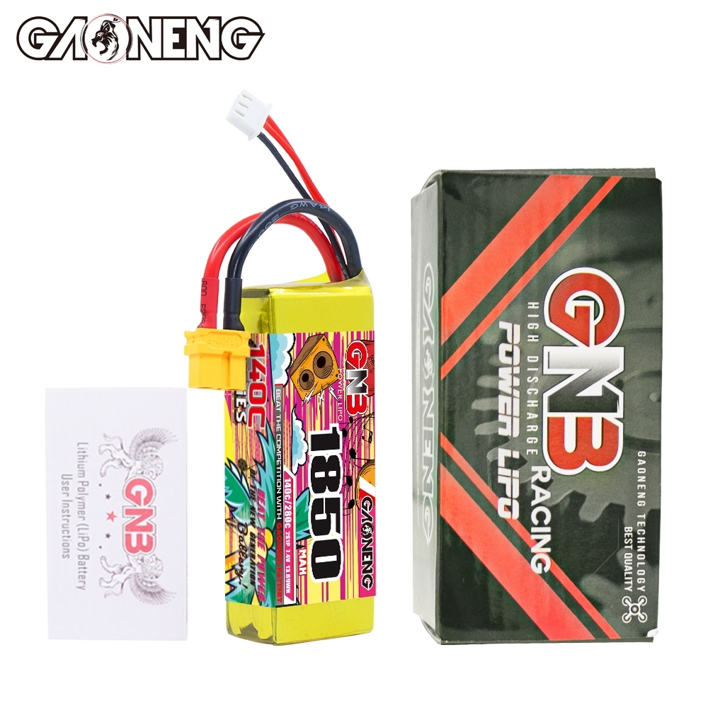 GAONENG GNB 2S 7.4V 1850mAh 140C LiPo Battery XT60 Connector