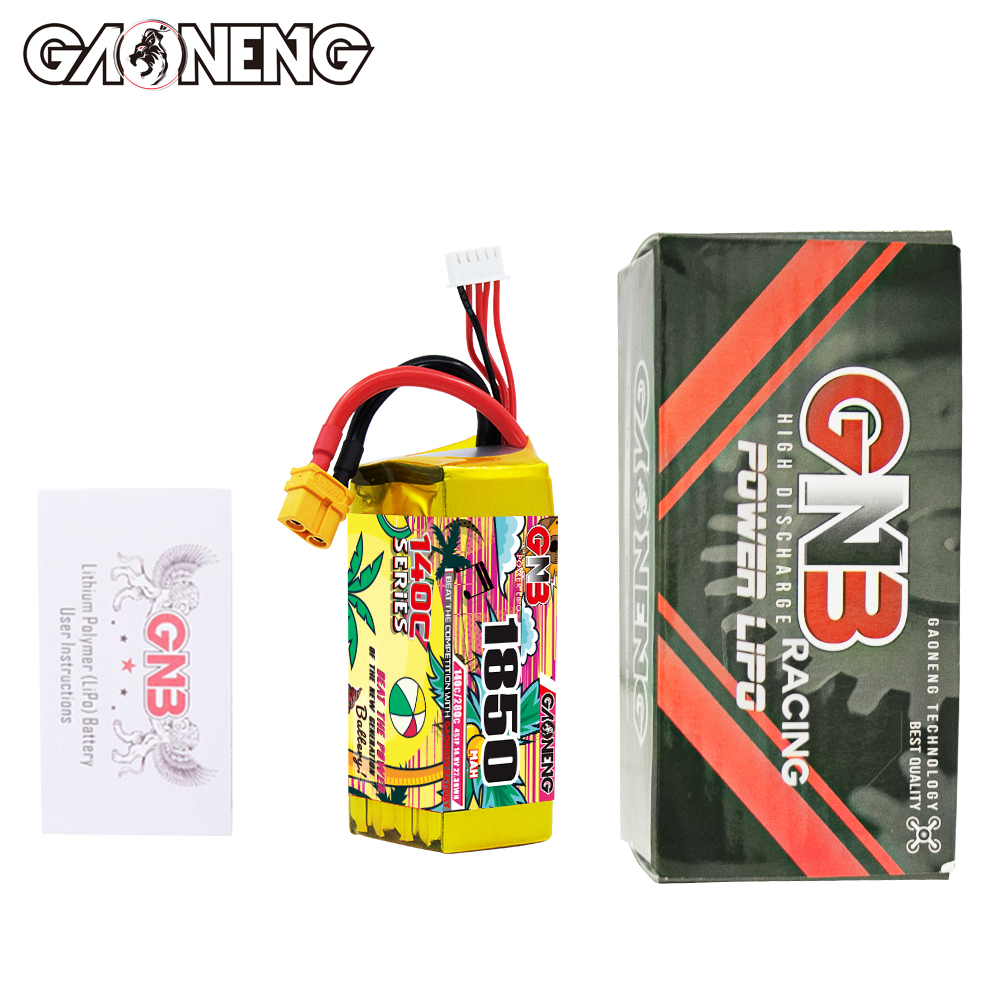 GAONENG GNB 4S 14.8V 1850mAh 140C XT60 LiPo Battery