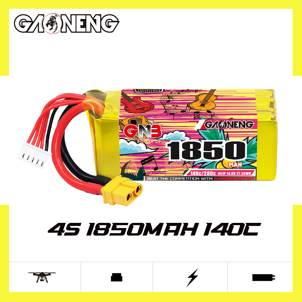 GAONENG GNB 4S 14.8V 1850mAh 140C XT60 LiPo Battery