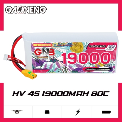 GAONENG GNB 4S 15.2V HV 19000mAh 80C RC LiPo Battery XT90S