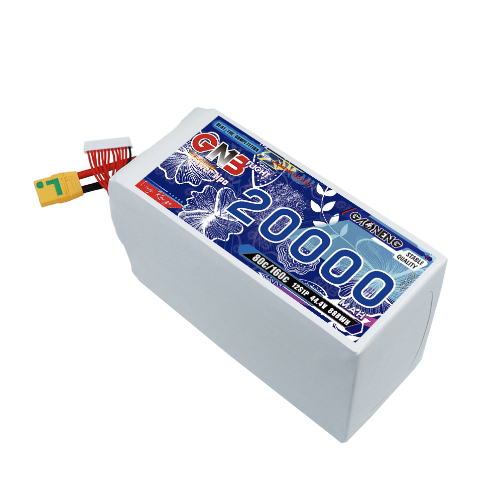 GAONENG GNB 12S1P 44.4V 20000mAh 80C RC LiPo Battery XT90S