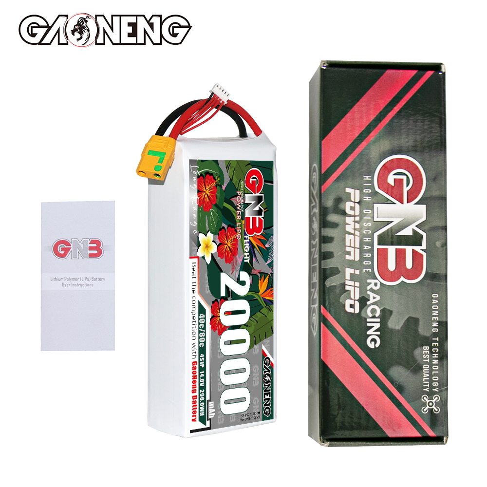 GAONENG GNB 4S1P 14.8V 20000mAh 40C RC LiPo Battery XT90S Anti-Spark