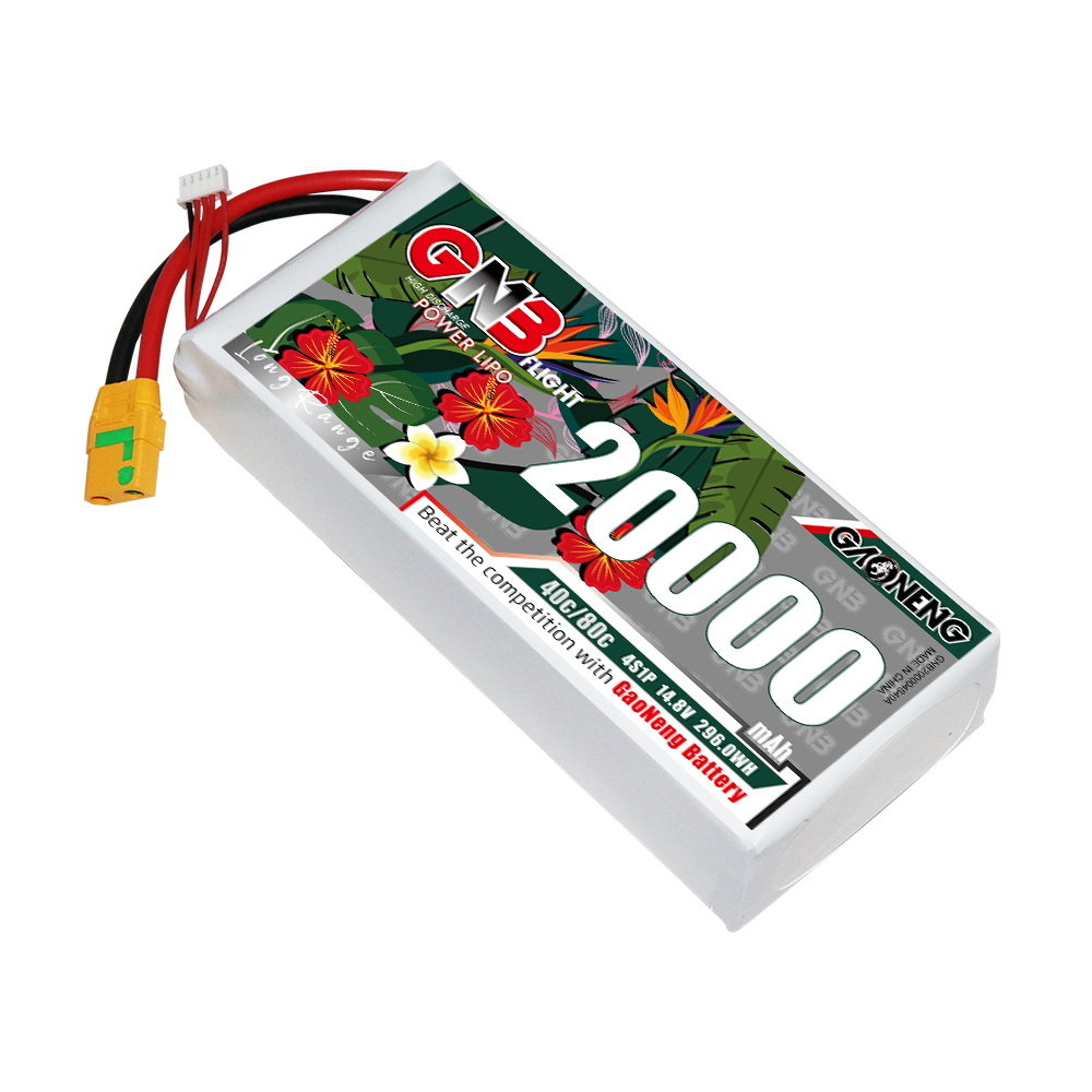 GAONENG GNB 4S1P 14.8V 20000mAh 40C RC LiPo Battery XT90S Anti-Spark
