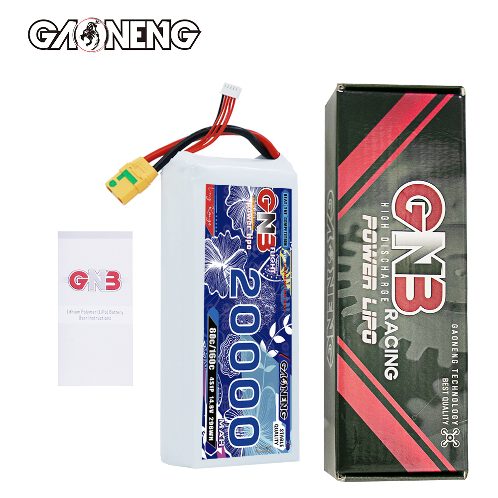 GAONENG GNB 4S1P 14.8V 20000mAh 80C RC LiPo Battery XT90S