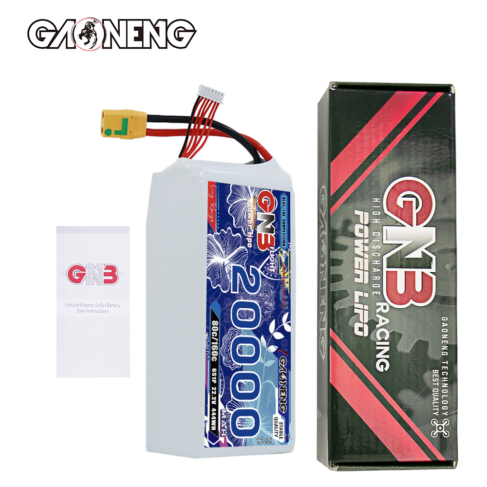 GAONENG GNB 6S1P 22.2V 20000mAh 80C RC LiPo Battery XT90S