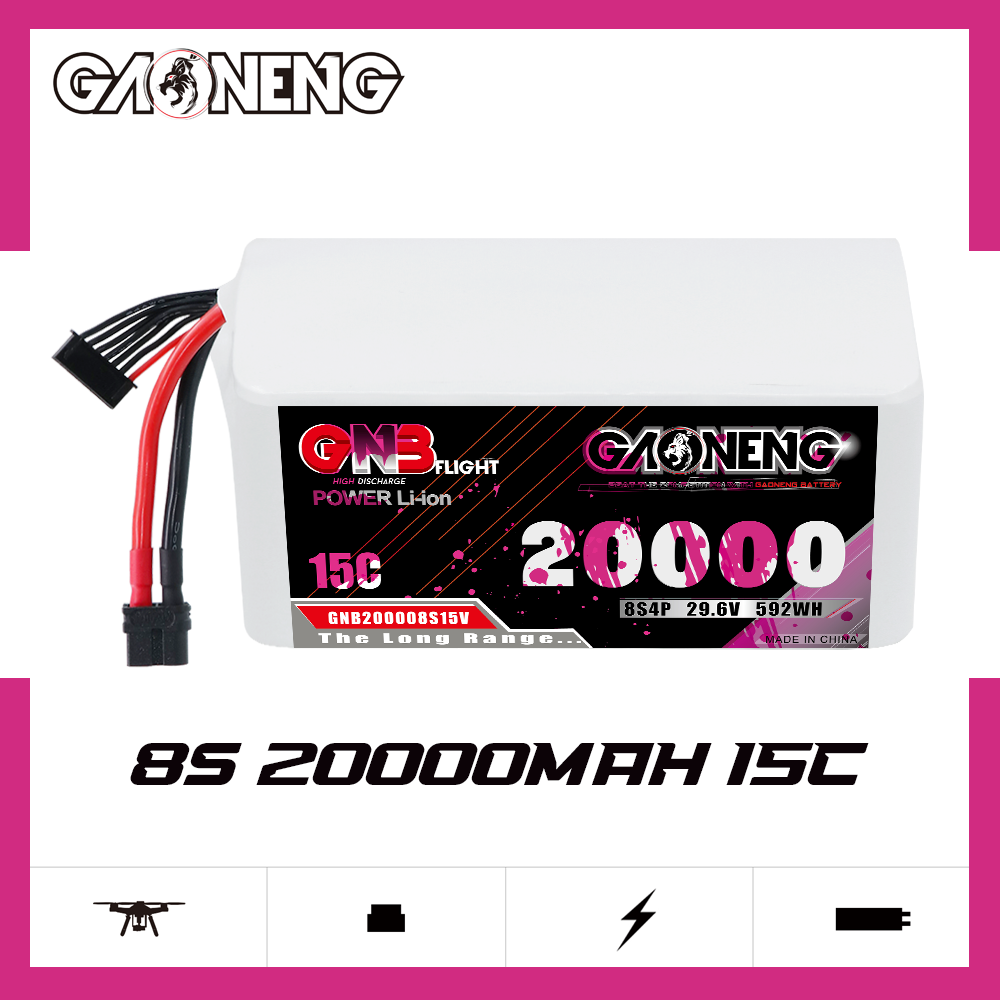 GAONENG GNB 8S4P 29.6V 20000mAh 15C XT60 Li-ion Battery 