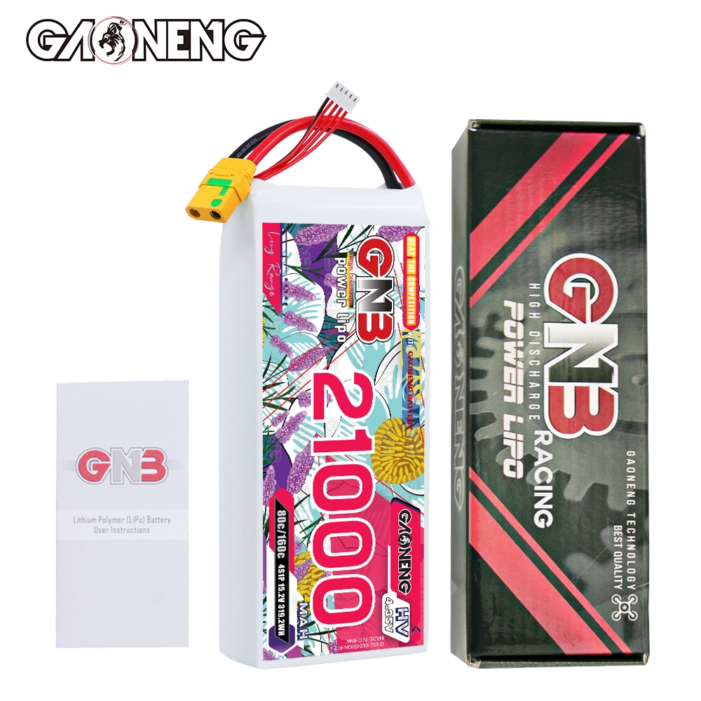 GAONENG GNB 4S 15.2V HV 21000mAh 80C RC LiPo Battery XT90S