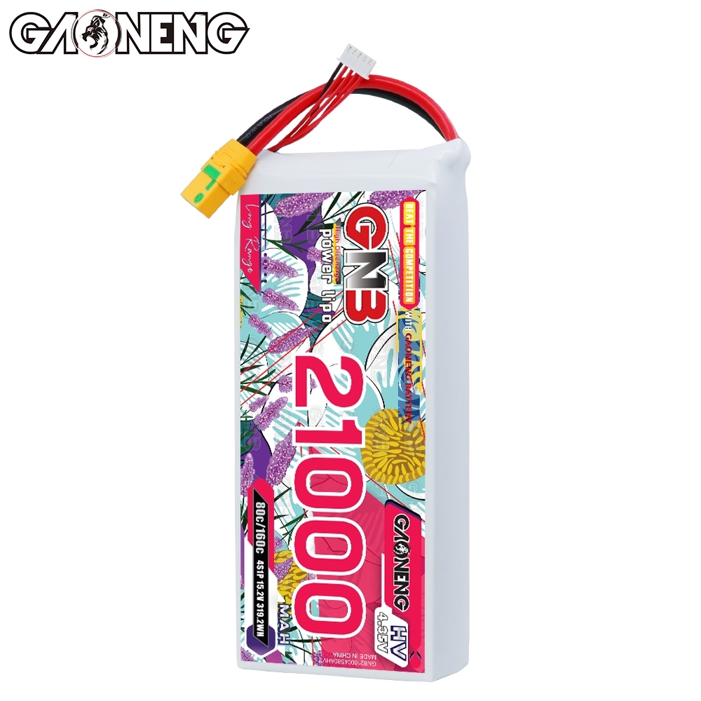 GAONENG GNB 4S 15.2V HV 21000mAh 80C RC LiPo Battery XT90S