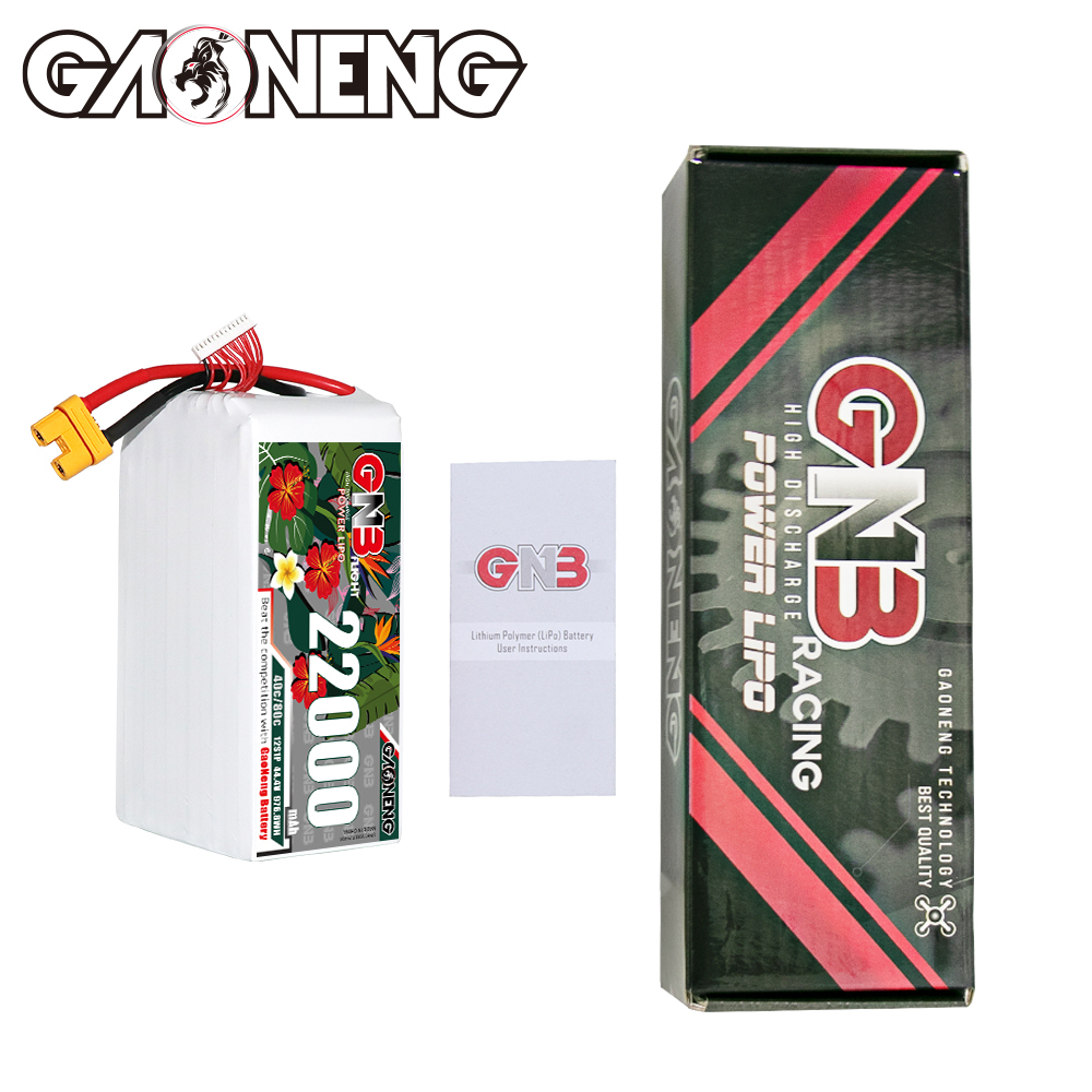 GAONENG GNB 12S1P 44.4V 22000mAh 40C RC LiPo Battery AS150