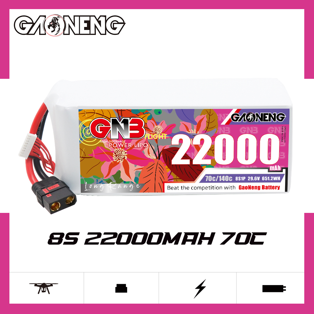 GAONENG GNB 8S1P 29.6V 22000mAh 70C RC LiPo Battery QS8