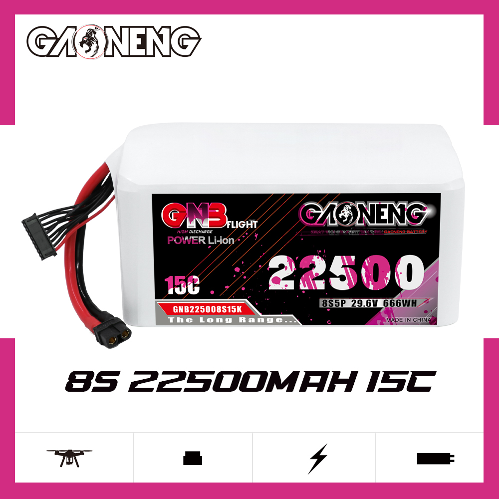 GAONENG GNB 8S5P 29.6V 22500mAh 15C XT60 Li-ion Battery 