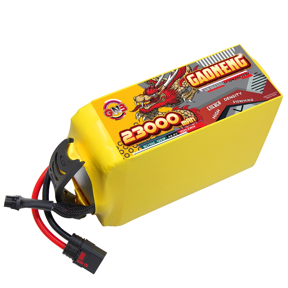 GAONENG GNB 23000mah 12S 44.4V 5C QS8 Semi Solid State Li-ion Battery 310WH/kg