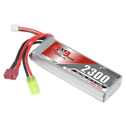 GAONENG GNB 2S 7.4V 2300mAh 60C LiPo Battery T-PLUG & Green Mini Tamiya Connector