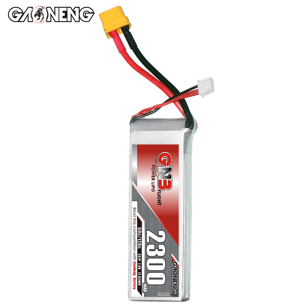 GAONENG GNB 2S 7.4V 2300mAh 60C LiPo Battery XT60 Connector