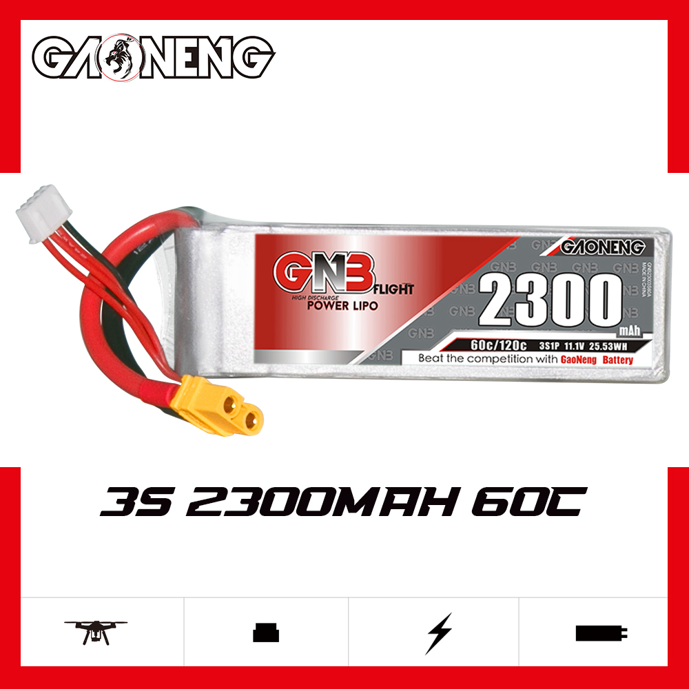 GAONENG GNB 3S 11.1V 2300mAh 60C XT60 LiPo Battery