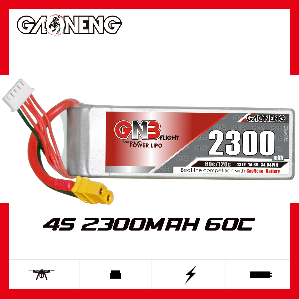 GAONENG GNB 4S 14.8V 2300mAh 60C XT60 LiPo Battery