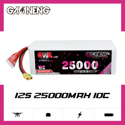 GAONENG GNB 12S 44.4V 25000mah 10C XT90S Li-ion Battery 