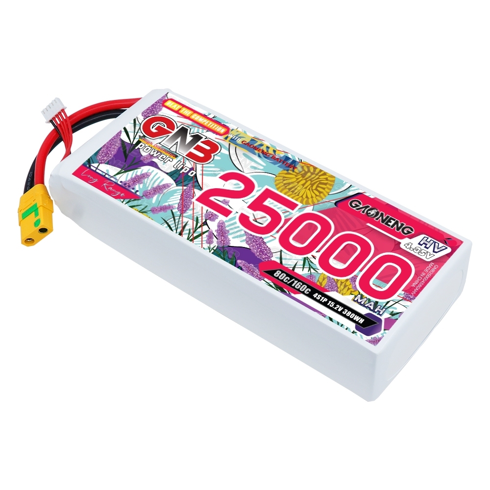 GAONENG GNB 4S 15.2V HV 25000mAh 80C RC LiPo Battery XT90S