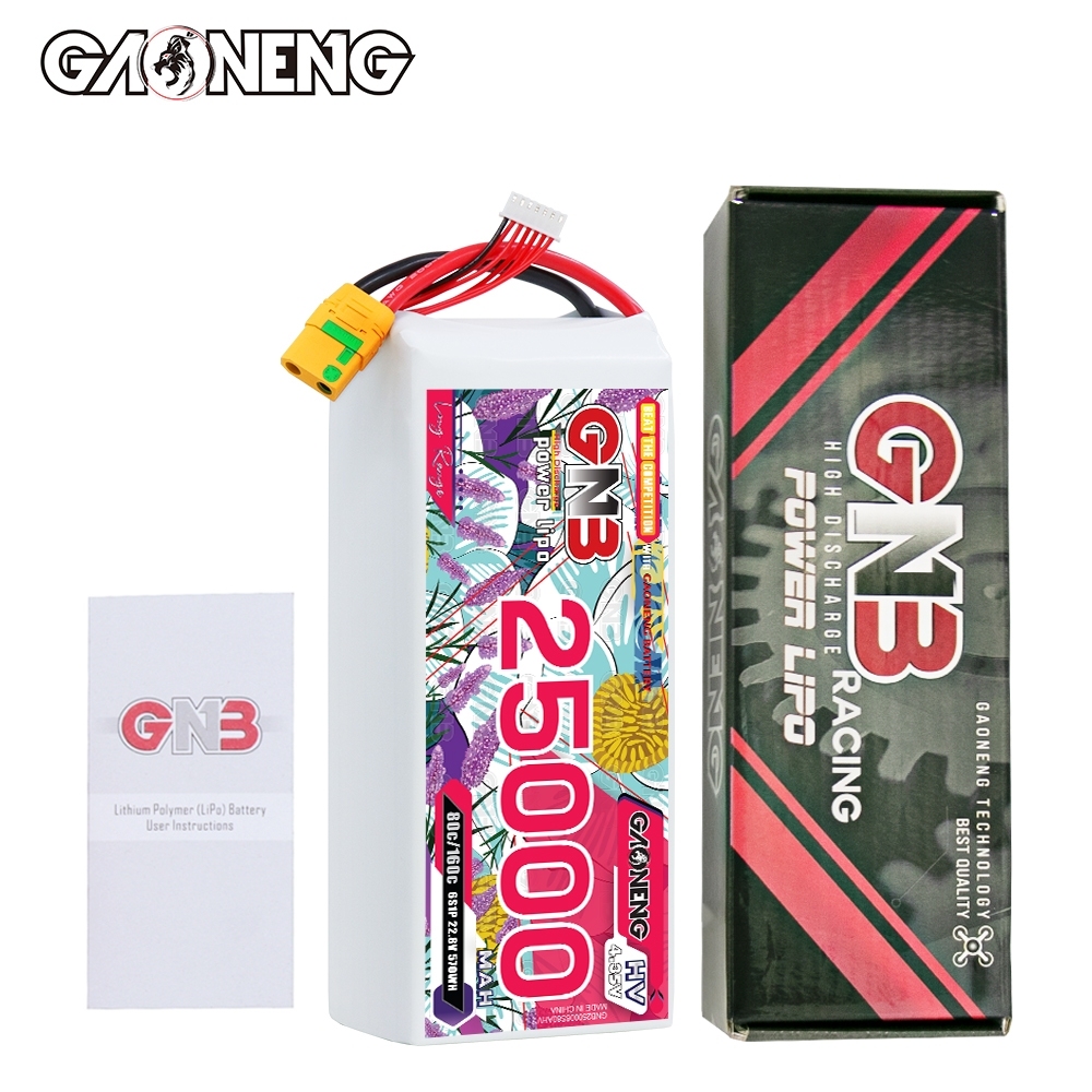 GAONENG GNB 6S 22.8V HV 25000mAh 80C RC LiPo Battery XT90S